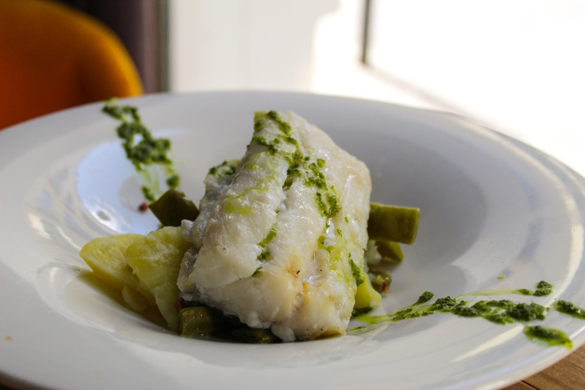 bacalao asado con salteado bacalao asado con salteado